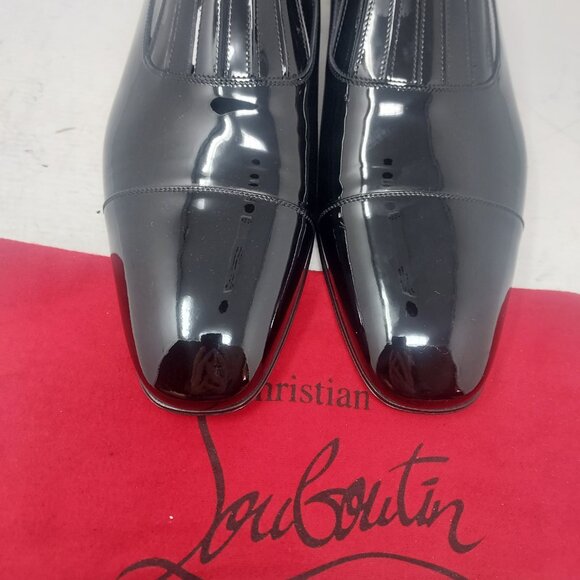 Christian Louboutin Greg on MENS Flat Patent Leather Shoe - Picture 7 of 12